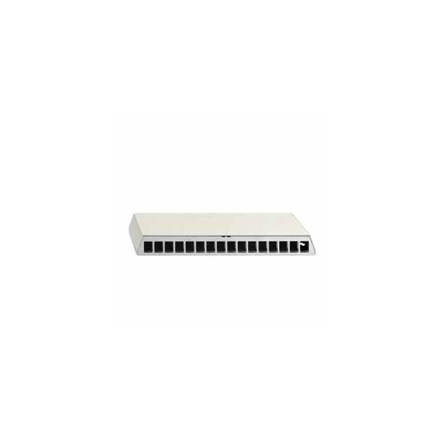 Rutenbeck Cat.6A iso-Patchpanel mit 16 Universalmodulen UM-Cat.6A iso 10G geschirmt Aufputz für Tisch-/Wandmontage REG-Montage PP-UM-Cat.6A iso 10G-16/16 Ap rw