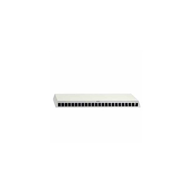 Rutenbeck Cat.6A iso-Patchpanel mit 24 Universalmodulen UM-Cat.6A iso 10G geschirmt Aufputz für Tisch-/Wandmontage REG-Montage PP-UM-Cat.6A iso 10G-24/24 Ap rw