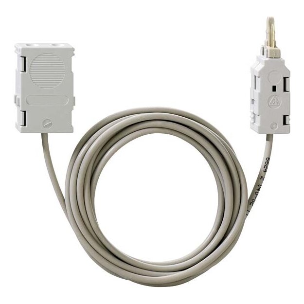 Rutenbeck Prüfschnur mit Prüfstecker für VE 10 LSA 2-polig mit 2 Buchsen 2000 mm VE LSA