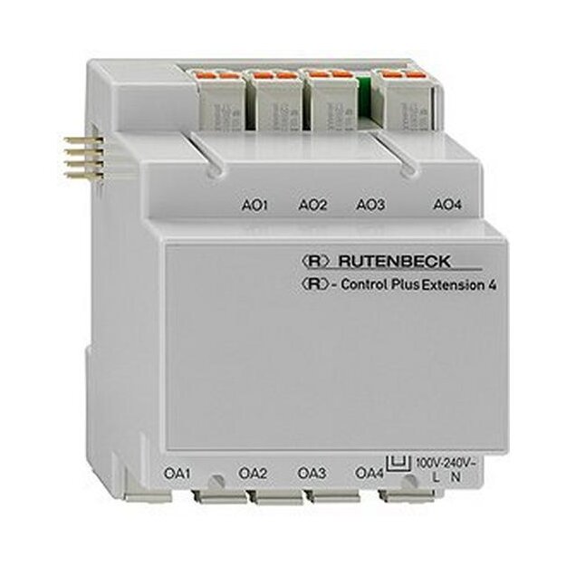 Rutenbeck Ansteckbares Erweiterungsmodul für <R> -Control Plus IP 8 und <R> -Control Plus IP 4 Lichtgrau <R> - Control Plus Extension 4