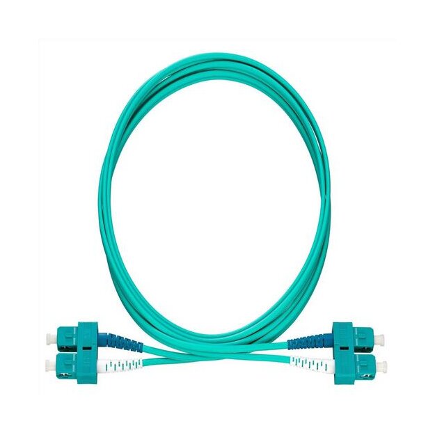Rutenbeck SC-D/SC-D Patchkabel OM3 Aqua 2m