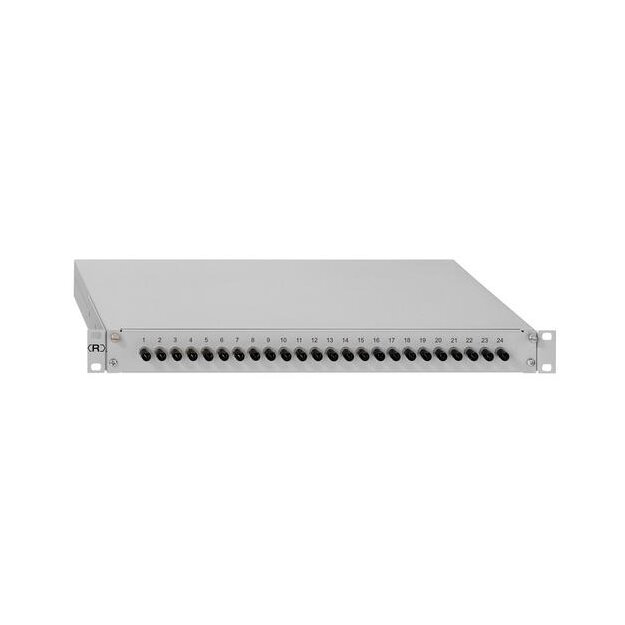 Rutenbeck Spleissbox ausziehbar 19/1HE 12xST OM4 Metall 12xST OM4