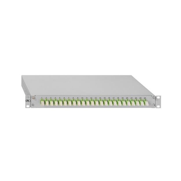 Rutenbeck Spleissbox ausziehbar 19/1HE 6xLC-D OM3 Aqua