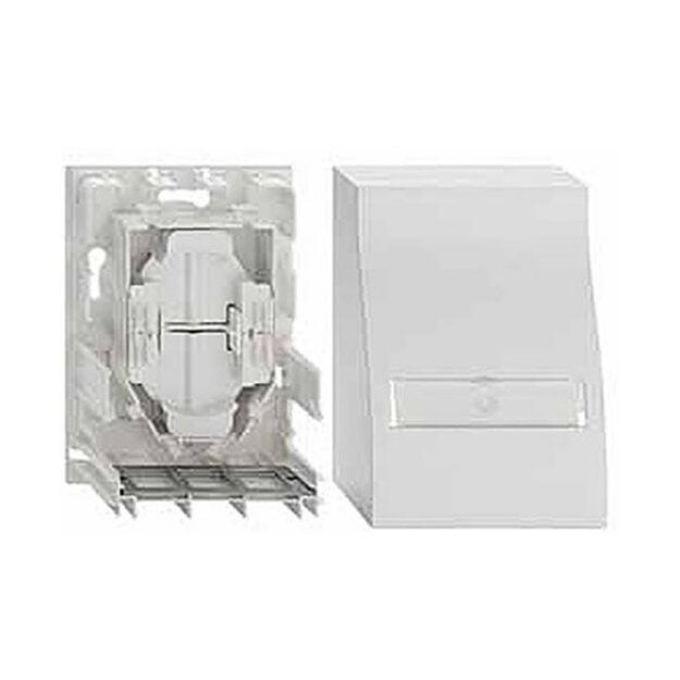 Rutenbeck Aufputzgehäuse mit Spleisskassette modular für bis zu 3 <R>-Fibre Keystone-Module Reinweiß Spleisskassette Ap