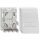 Rutenbeck Aufputzgehäuse mit Spleisskassette modular für bis zu 3 <R>-Fibre Keystone-Module Reinweiß Spleisskassette Ap