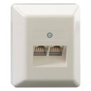 Rutenbeck UAE-Anschlussdose (RJ45-Dose) 2-fach Aufputz...