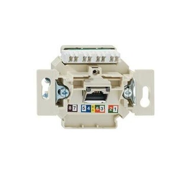 Rutenbeck Cat.6A iso U-Anschlussdose ungeschirmt 1-fach Unterputz UAE-Cat.6A iso-8 U Up 0 mK