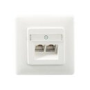 Rutenbeck Cat.6A iso U-Doppeldatendose ungeschirmt 2-fach...