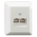 Rutenbeck Cat.6A iso U-Anschlussdose ungeschirmt 2-fach...