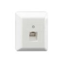 Rutenbeck ClassEA iso U 1-fach-Netzwerkdose Aufputz...