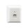 Rutenbeck ClassEA iso U 1-fach-Anschlussdose Aufputz ungeschirmt Reinweiß UAE-ClassEA iso-8 U Ap rw