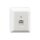 Rutenbeck ClassEA iso U 1-fach-Netzwerkdose Aufputz ungeschirmt Reinweiß UAE-ClassEA iso-8 U Ap rw