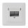 Rutenbeck 25/10 Gigabit-Modularanschlussdose geschirmt 2-fach Unterputz mit 2 Modulen Reinweiß UM-Cat.6A iso 25/10G-MD 2 Up rw