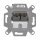 Rutenbeck 25/10 Gigabit-Modularanschlussdose geschirmt 2-fach Unterputz mit 2 Modulen UM-Cat.6A iso 25/10G-MD 2 Up 0