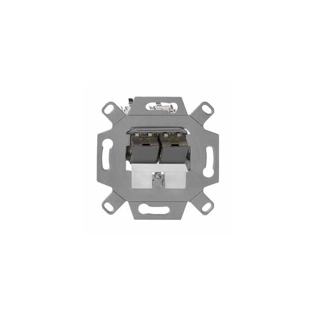 Rutenbeck 25/10 Gigabit-Modularanschlussdose geschirmt 1-fach Unterputz mit 1 Modul UM-Cat.6A iso 25/10G-MD 1 Up 0
