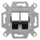 Rutenbeck Montageadapter Unterputz für ein oder zwei Universalmodule oder Keystonemodule gerader oder schräger Modulauslass UM-MA KS 2 Up