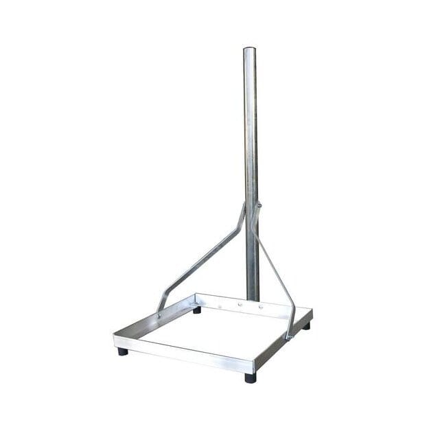 Astro STH 50 Terrassenständer / Balkonfuß Aluminium ideal für die Montage von kleineren Parabolantennen Gestell zum Einlegen einer Betonplatte 50 x 50 cm Mastl 00370052