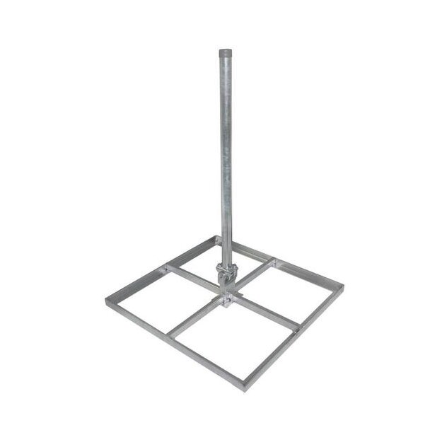 Astro STH 440 Flachdachhalter für Satellitenantennen max. Ø 90 cm Aufnahmen für 4 Betonplatten 4 x 40 cm Mastdurchmesser 48 cm Länge 100 cm 00370044
