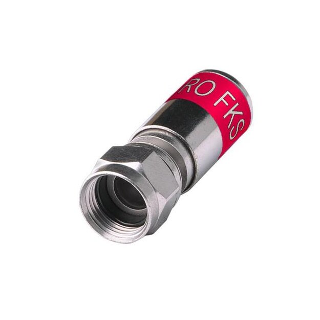 Astro FKS 06 QM F-Kompressionsstecker zum Anklemmen mit Press-Zange KRZ 05 geeignet für 6,9 mm Koaxkabel 00620286