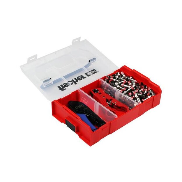 Astro KR-SET QM Kompressionsstecker-Montageset 1 x KRA 07 100 x FKS 06 QM 1 x KRZ 05 1 x Kunststoffkoffer 00718003