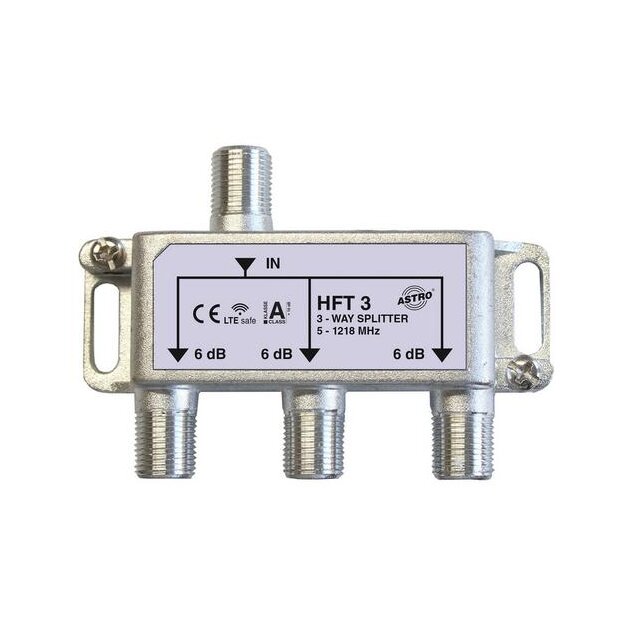 Astro HFT 3 Verteiler 3-fach 5 - 1218 MHz Verteildämpfung ca. 6 dB 00408035