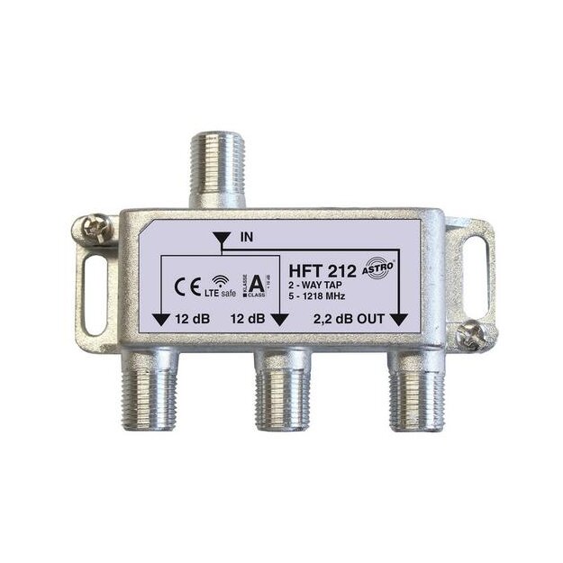 Astro HFT 212 Abzweiger 2-fach 12,5 dB 5 - 1200 MHz 00408215