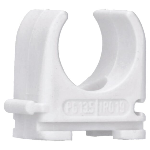 Voxura Rohr-Klemmschellen M20 zum Festschrauben weiß