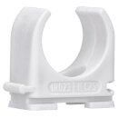 Voxura Rohr-Klemmschellen M25 zum Festschrauben weiß