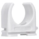 Voxura Rohr-Klemmschellen M25 zum Festschrauben weiß