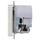 Gira 245901 Schuko mit Shutter USB-Spannungsversorgung 2-fach Typ A/C System 55 Cremeweiß