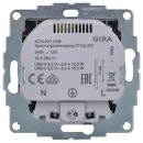 Gira 245926 Schuko mit Shutter USB-Spannungsversorgung 2-fach Typ A/C System 55 F Alu