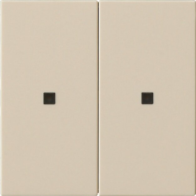 Gira 510701 KNX RF Bedienaufsatz 2-fach System 55 Cremeweiß