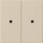 Gira 510701 KNX RF Bedienaufsatz 2-fach System 55 Cremeweiß