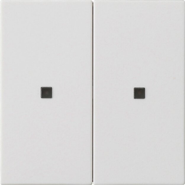 Gira 510727 KNX RF Bedienaufsatz 2-fach System 55 Reinweiß matt