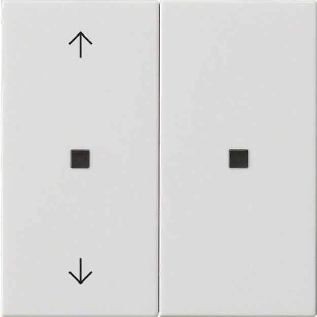 Gira 510803 KNX RF Bedienaufsatz 2-fach Pfeile System 55 Reinweiß
