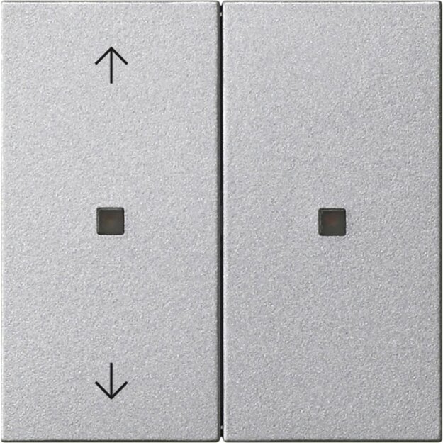 Gira 510826 KNX RF Bedienaufsatz 2-fach Pfeile System 55 F Alu