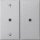 Gira 510826 KNX RF Bedienaufsatz 2-fach Pfeile System 55 F Alu