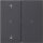 Gira 510828 KNX RF Bedienaufsatz 2-fach Pfeile System 55 Anthrazit