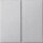Gira 537026 Wippe 2-fach unbedruckt System 55 F Alu