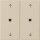 Gira 538601 Wippe 2-fach Pfeile Kontrollfenster System 55 Cremeweiß