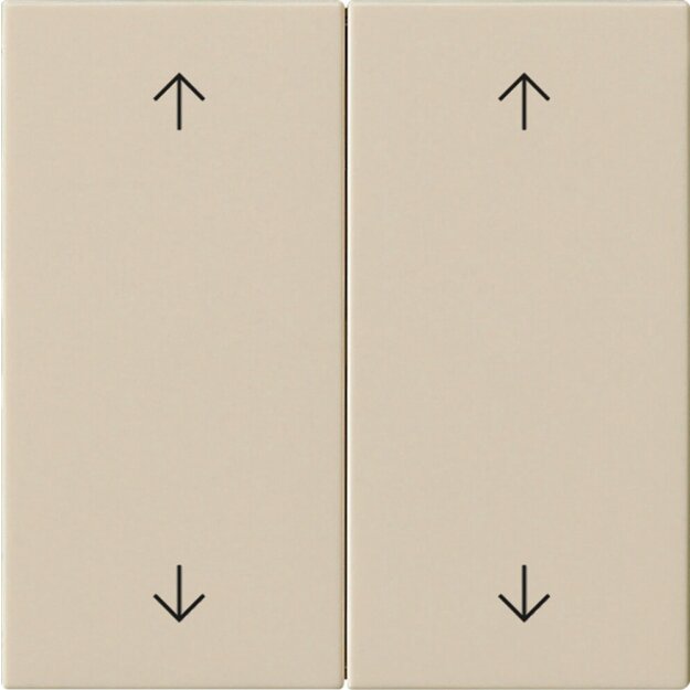 Gira 538701 Wippe 2-fach Pfeile System 55 Cremeweiß