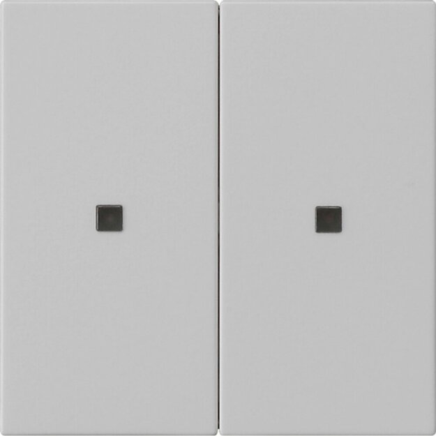 Gira 5107015 KNX RF Bedienaufsatz 2-fach System 55 Grau matt