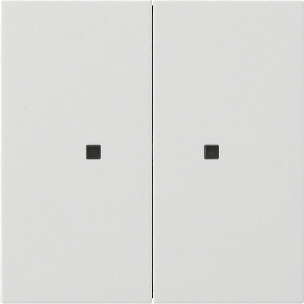 Gira 5107112 KNX RF Bedienaufsatz 2-fach Flächenschalter Reinweiß