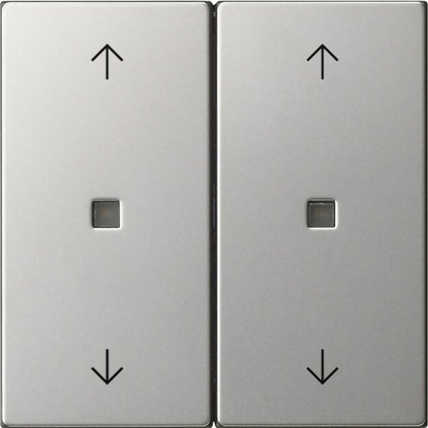 Gira 5386600 Wippe 2-fach Pfeile Kontrollfenster System 55 Edelstahl