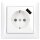 Busch-Jaeger 1x USB-Set alpinweiß: 1x 20 EUCBUSB-914 1x USB-Steckdose + 1x 1721-914 1-fach Rahmen