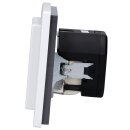 Busch-Jaeger solo USB Set : USB-A+C Steckdose 20 EUCB2USBAC-84 + 1-fach Rahmen 1721-84 , studioweiß