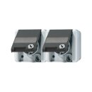 Jung 8220NAWSLTS Aufputz Schuko 2-fach-Steckdose mit...