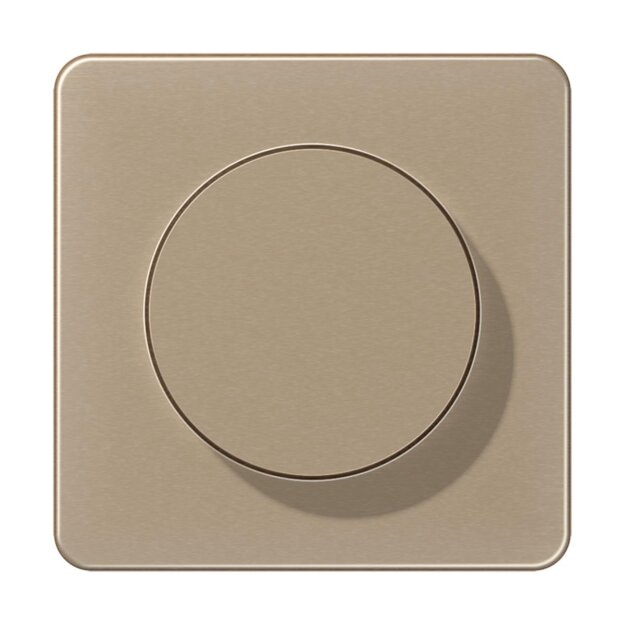 Jung CD1740GB Abdeckung mit Drehknopf Duroplast Bronze matt Serie CD