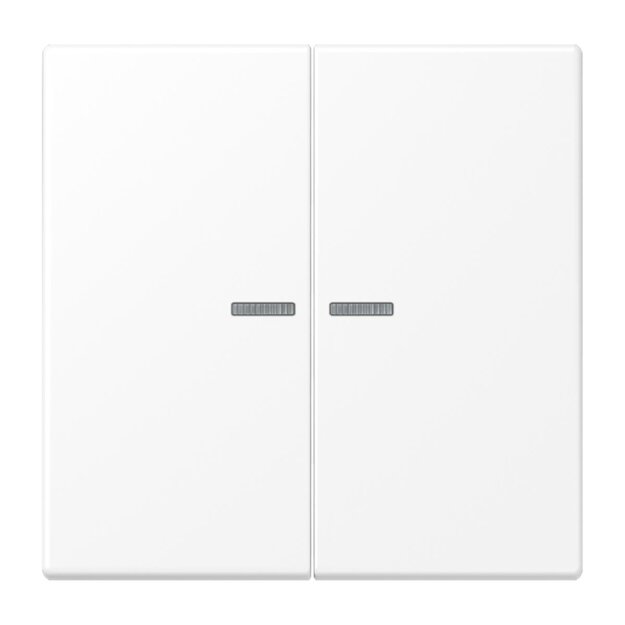 Jung LS10921STRFWWM KNX RF Taster 2-fach Duroplast lackiert Weiß Serie LS