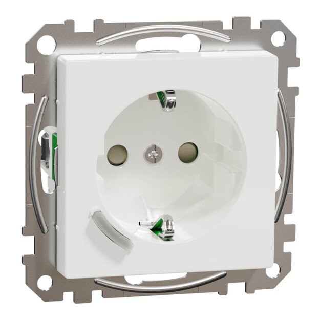 Merten MEG2380-0325 Connected SCHUKO-Steckdose 16A System M Thermoplast brillant Aktivweiß glänzend